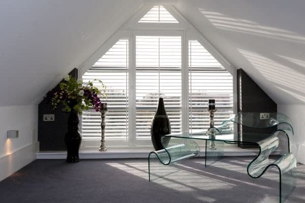 Triangle window shutters