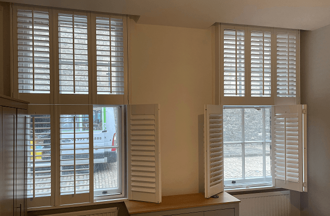 Tier on Tier plantation shutters