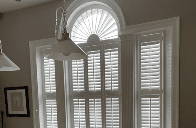 Sunray shutters for arched windows