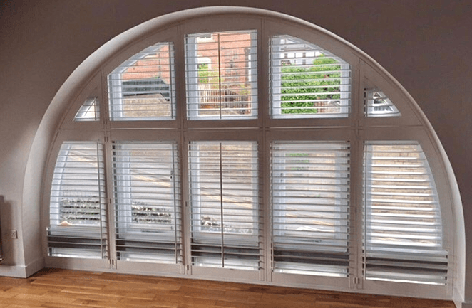 Extra-wide arch shutters