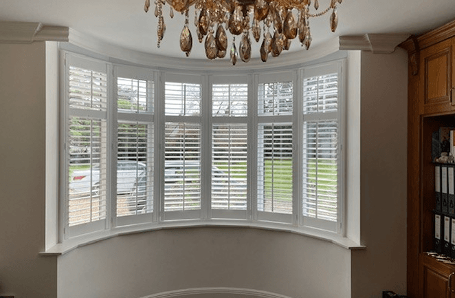 Round bay window shutters