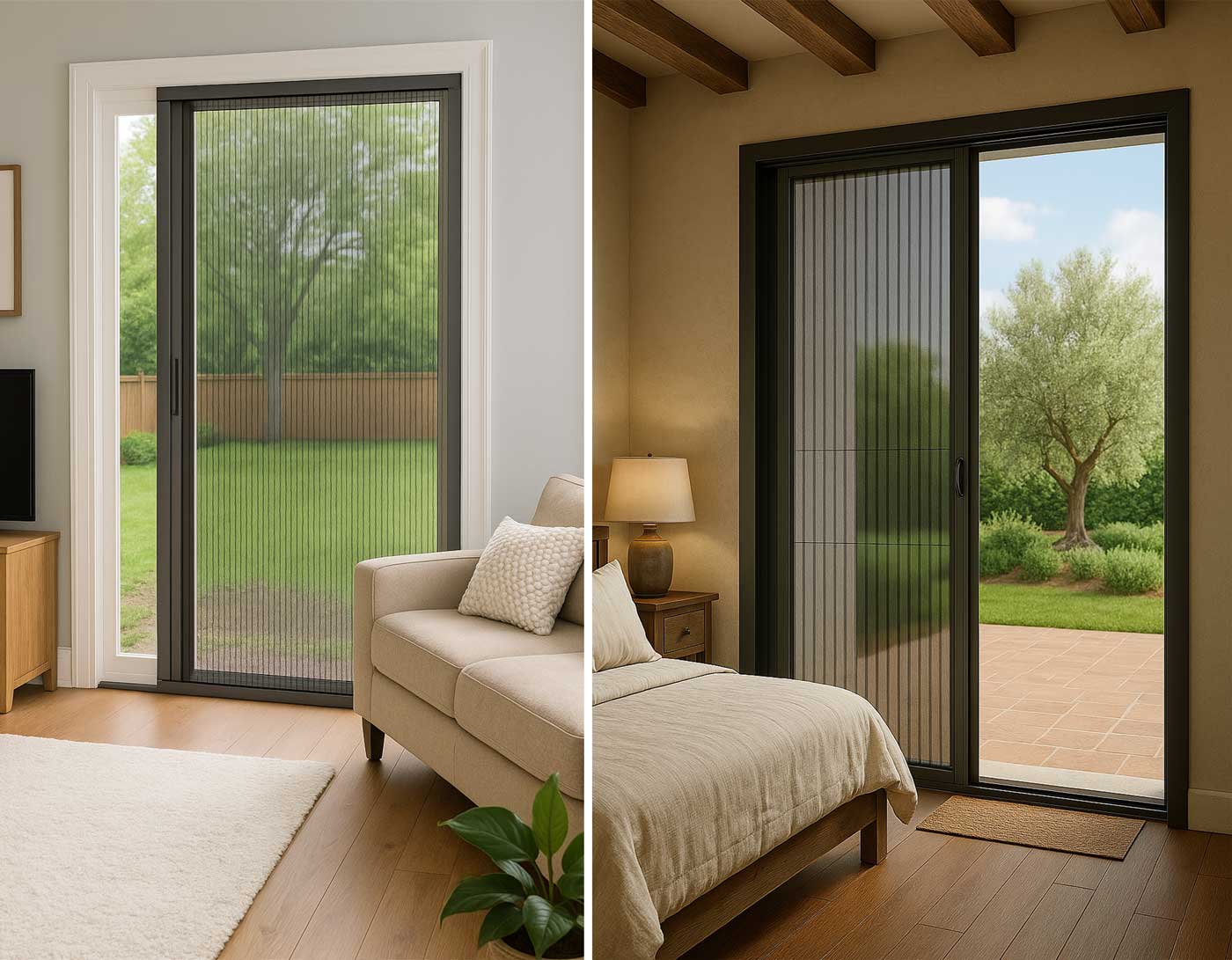 Stylish fly screen for windows – keeping pests out, letting air in
